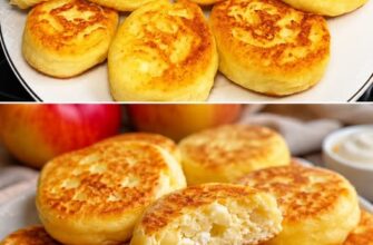 A Glass of Cottage Cheese and an Apple 🍏 for Breakfast in Minutes! Yeast-Free Cottage Cheese Buns with Apples