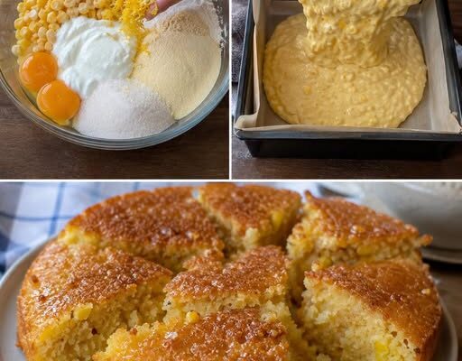 Moist, lightly sweet, and dotted with juicy corn for the coziest snack cake.