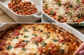 This hearty bake brings together creamy white beans and fresh tomatoes for a comforting dish!