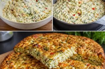 This savory pie combines creamy cottage cheese with fresh veggies for a delightful meal that’s both satisfying and simple to make.