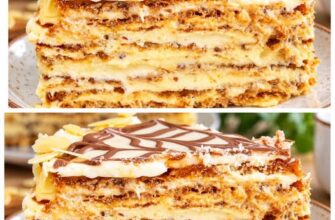 A famous Austrian masterpiece! A flourless recipe for the Esterhazy cake nut layers and delicate plombir cream.