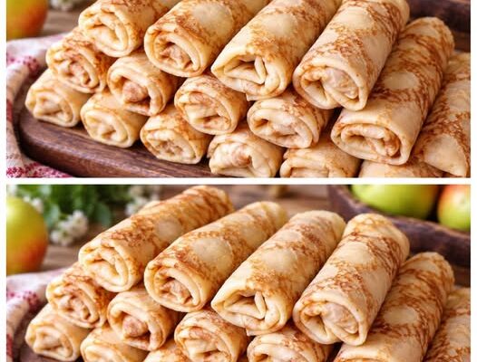 Grab 8 apples and a carton of milk a recipe for a huge stack of golden-brown pancakes with a rich caramel flavor.