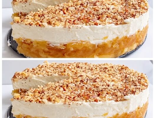 Plenty of apples and custard. A no-bake Charlotte cake—delicate, impressive, and festive!